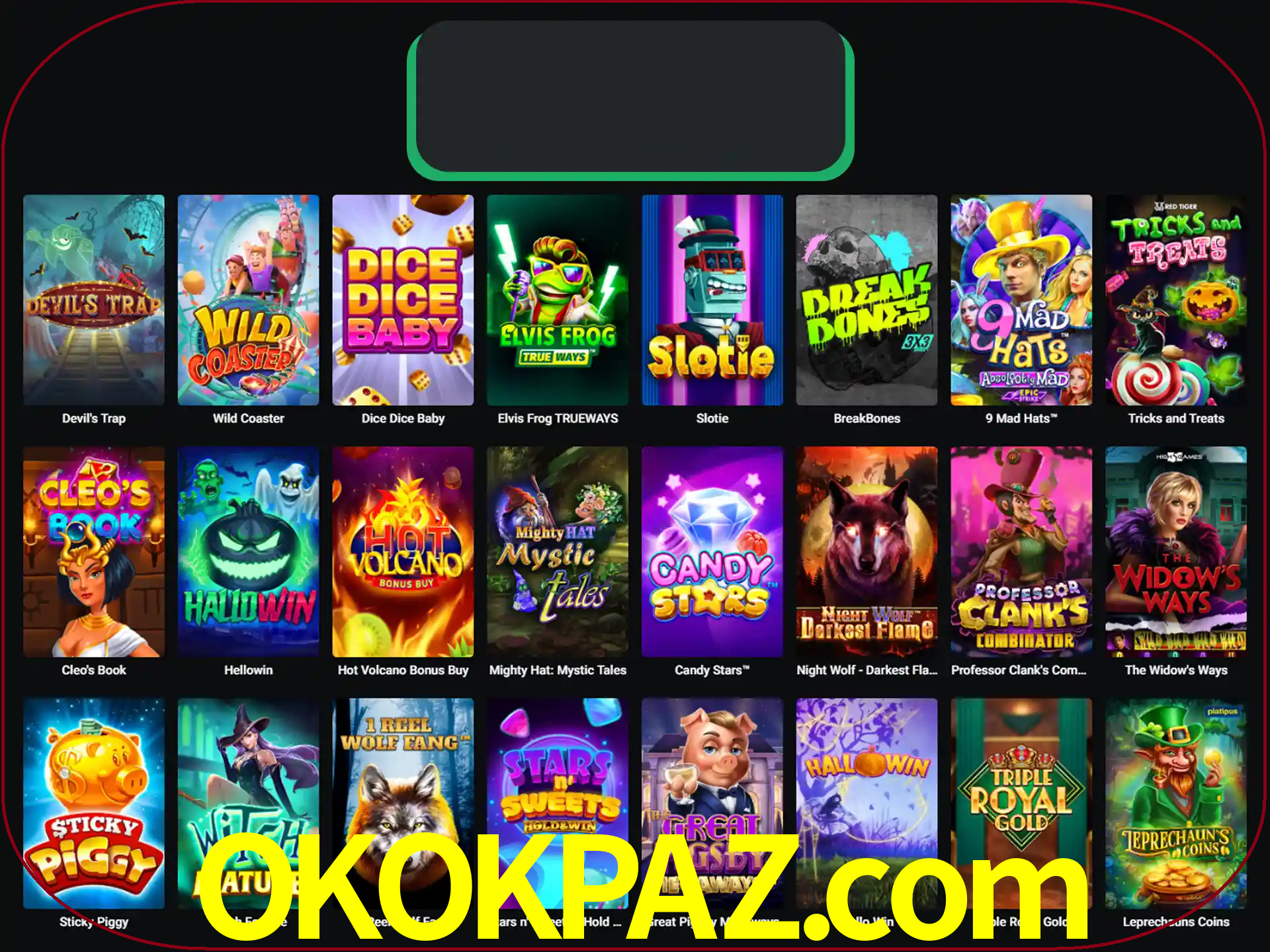 Procure por seus amados jogos de slot.